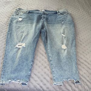 Lane Bryant size 26: Signature fit, mid rise, boyfriend capri